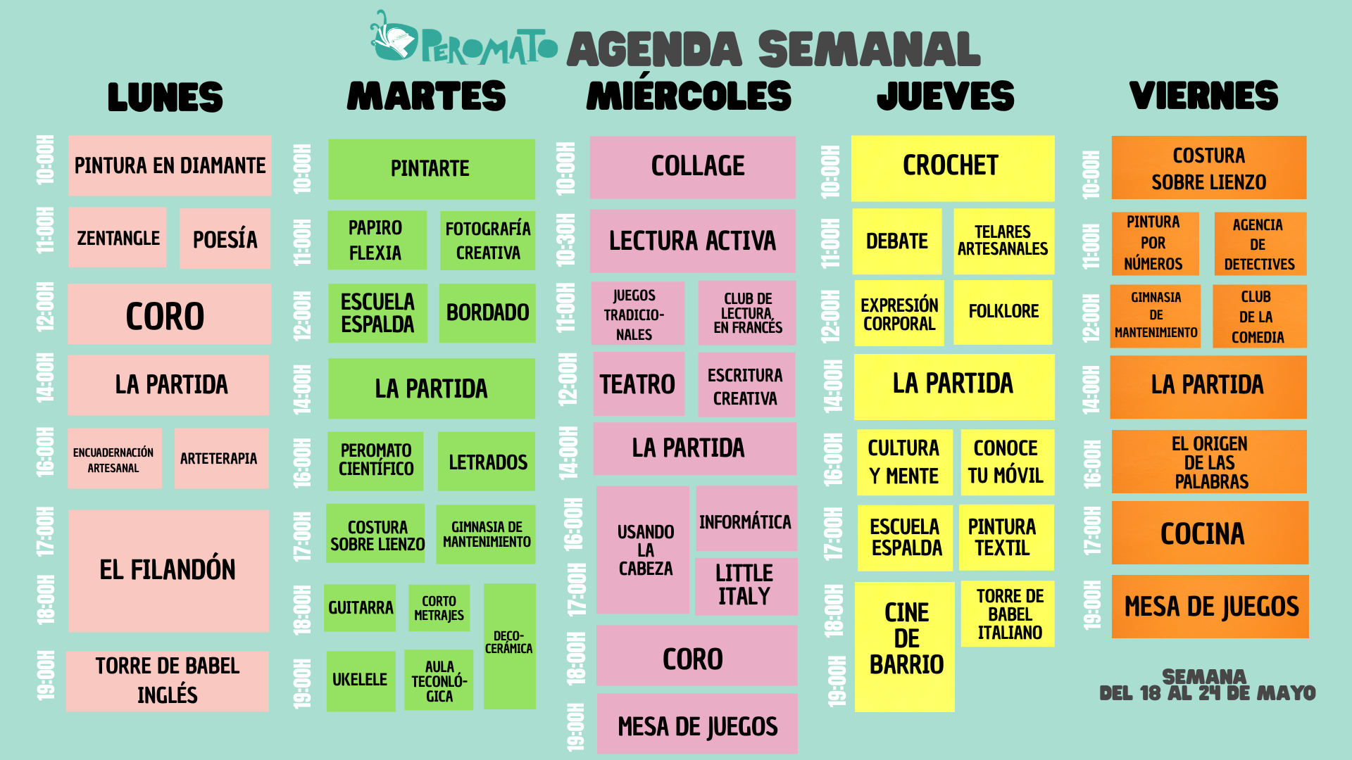 SEMANA DEL 18 AL 24 DE MAYO